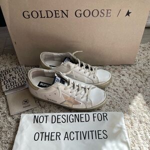 Golden Goose Super-Star (White & Gold)